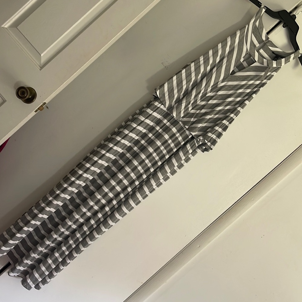 Gray maxi dress